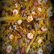 Arroz de verduras de temporada (alcachofas y ajos tiernos)