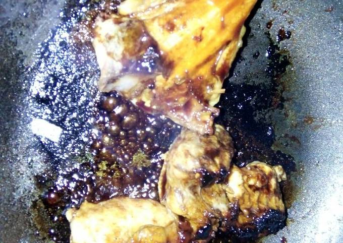 Ayam bakar teflon bumbu kacang