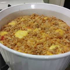 A picture of Cheesy Dill Carrot Casserole.