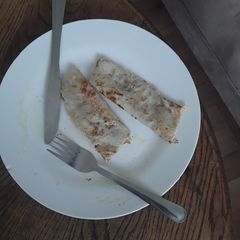 A picture of English Pancakes 😘.