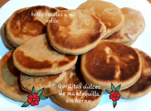 Una foto de Gorditas dulces de mantequilla sin horno
