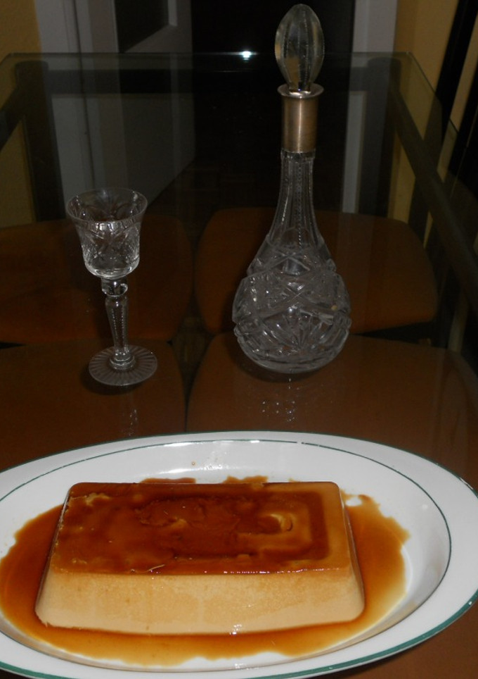 Una foto de Flan de café