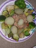 Ensalada de atún y vegetales