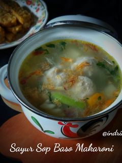 Foto resep Sayur sop bakso makaroni