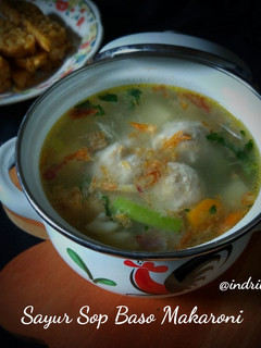 Foto resep Sayur sop bakso makaroni