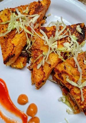 A picture of Besan pudla recipe.