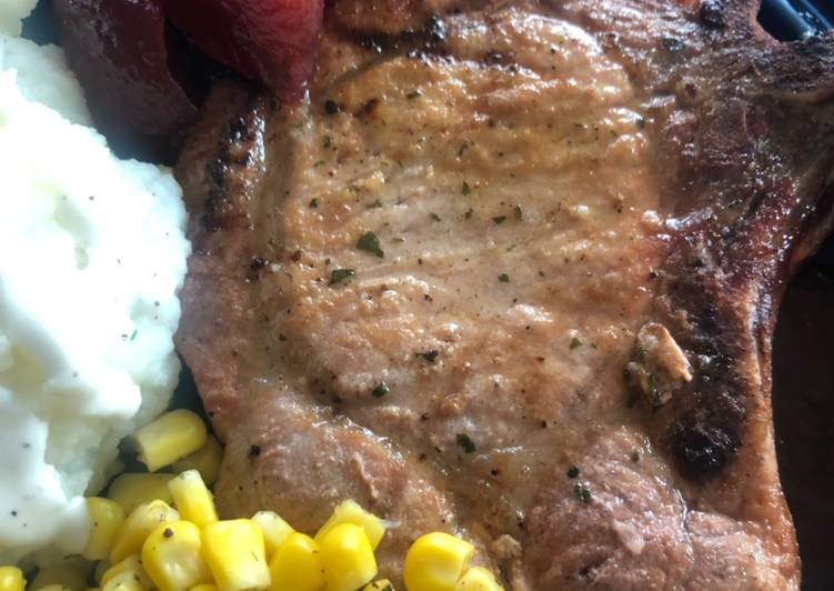 Recipe of Quick Ranch pork chops