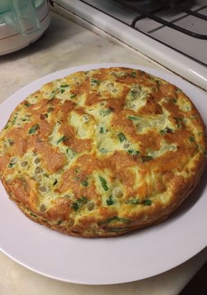 Una foto de Tortilla de arvejas