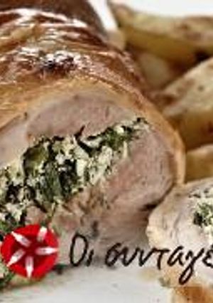 Φωτογραφία της συνταγής Ρολό κατσικάκι γεμιστό με ανθότυρο και χορταρικά