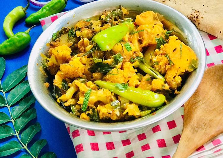 Recipe of Alou Gobi ki sabzi / (mix veggies 2)