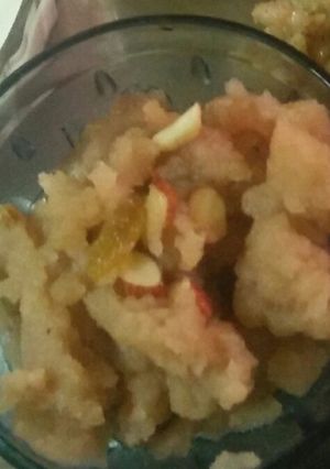 A picture of Singhare Ka halwa.