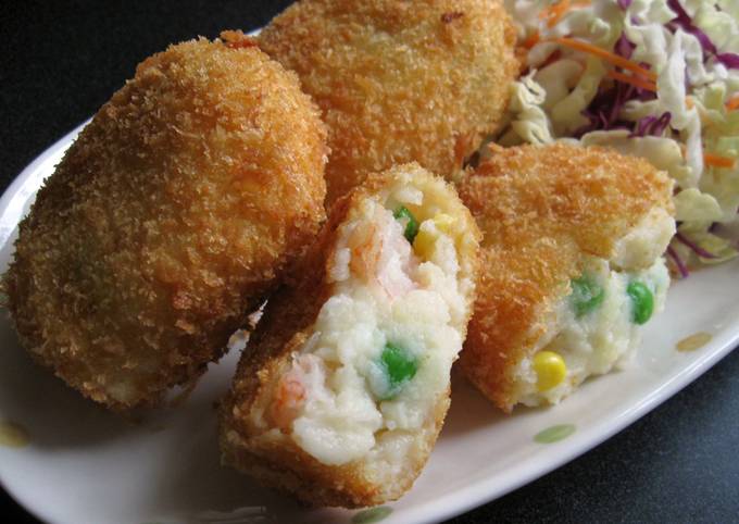 Easiest Way to Prepare Favorite Creamy Prawn ‘Korokke’