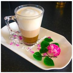 A picture of Triple Coloured Coffee:Three layers of coffee:.