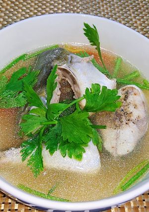 Hình của món Canh cá cam nấu ngót.