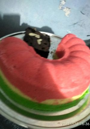 Foto resep Bolu pelangi kukus