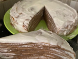 Mille crepes coklat