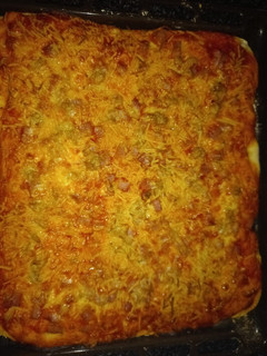 Una foto de Pizza familiar casera
