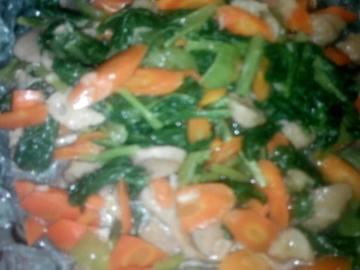 Langkah Mudah untuk Membuat Resep Tumis wortel sawi daging yang Lezat