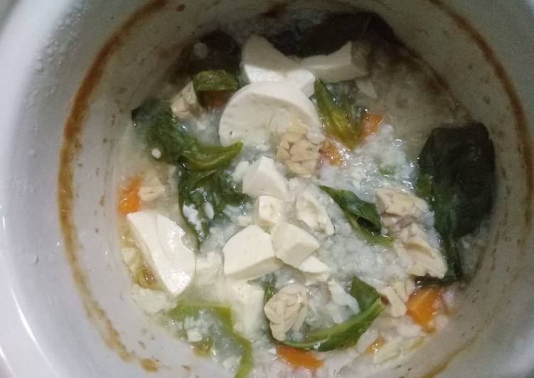 Resep Bubur Tim Ayam 4 Tofu Yang Lezat