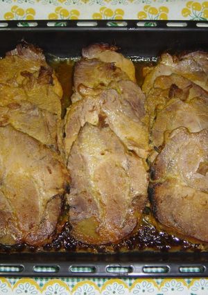 Una foto de Cabeza de lomo en salsa