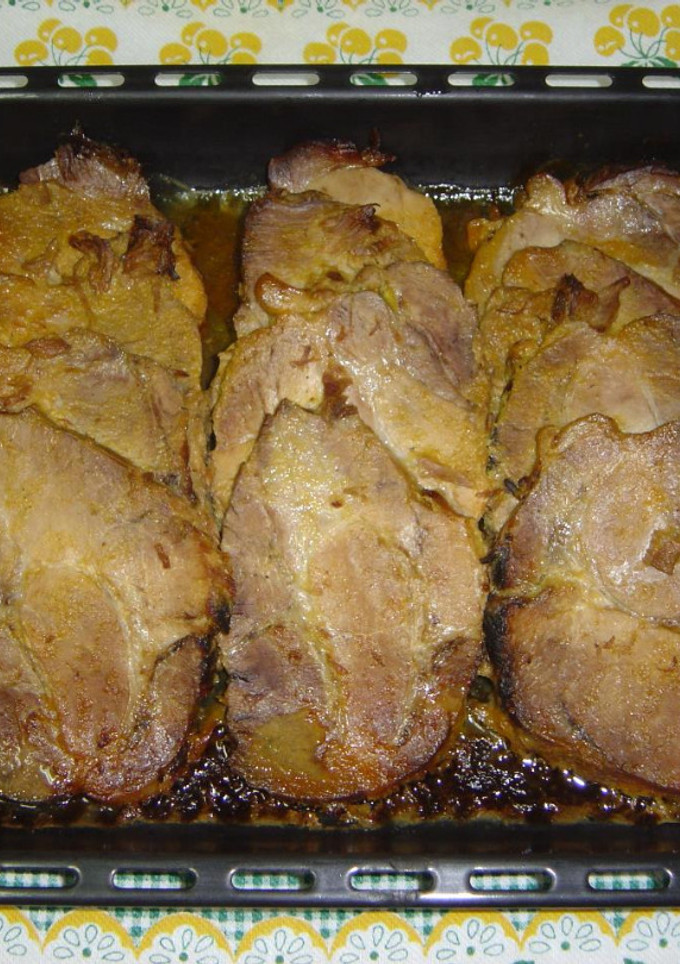 Una foto de Cabeza de lomo en salsa