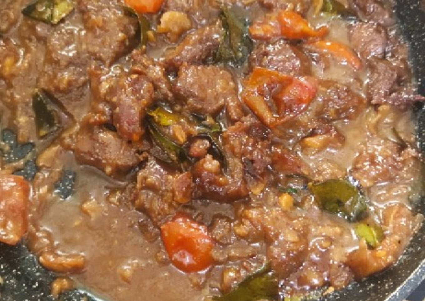Sate goreng kambing qurban (resep kilat & tdk banyak bahan)