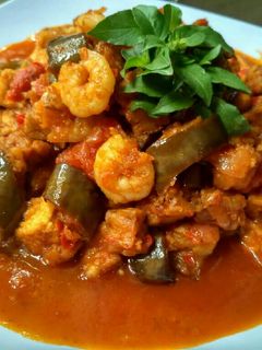 Foto resep Udang terong balado
