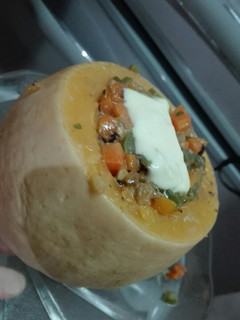 Una foto de Calabaza rellena 👌