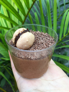 Una foto de Mousse de chocolate