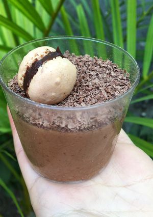 Una foto de Mousse de chocolate