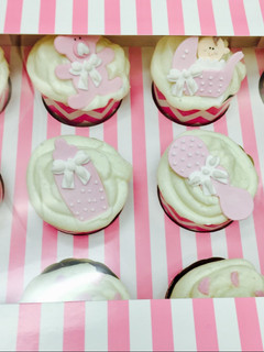 Una foto de Cupcakes de bebé - Cupcakes para Candela