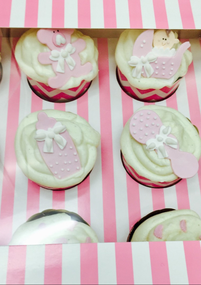 Una foto de Cupcakes de bebé - Cupcakes para Candela