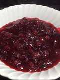 Salsa de Arándanos Rojos