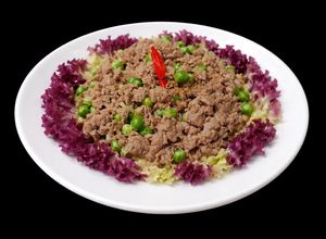 Hình của món SP.0655 - Thịt Bò Bằm Xào Đậu Hà Lan.