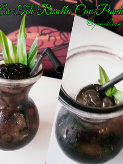 Foto resep Es Teh Rosella Cao Pandan