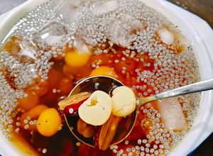 Gambar Air longan kurma merah, resipi buka puasa KA