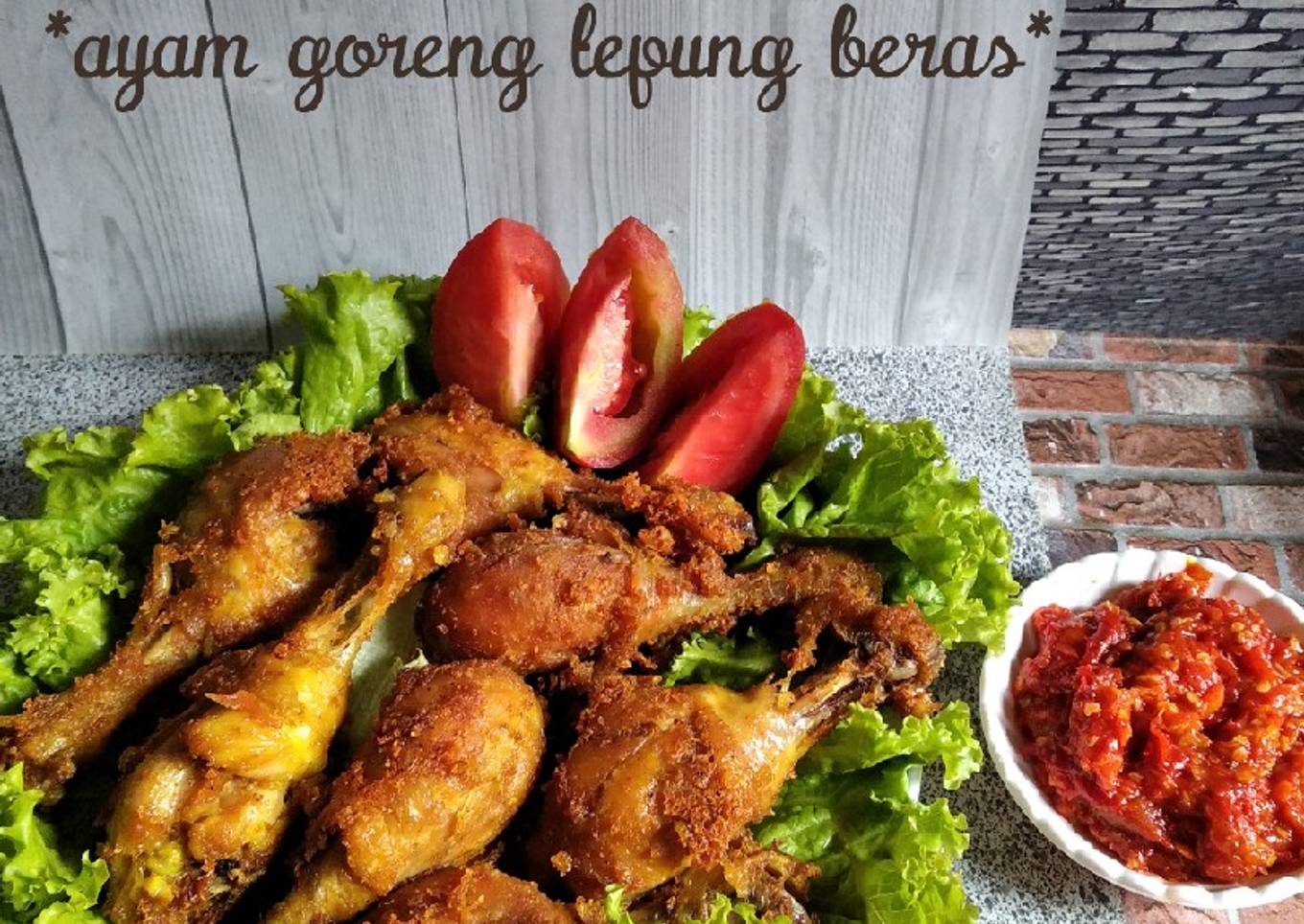 *Ayam goreng tepung beras*