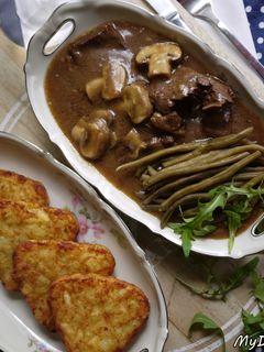 西洋菇燉牛肉 的食譜成品照片
