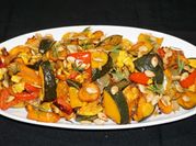 Una foto de zapallo asado en al horno