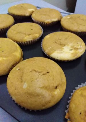 A picture of Vanilla coffee cupcakes.