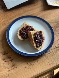 A picture of Grape and Blueberry Jam.
