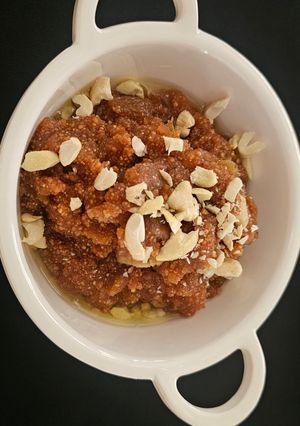 A picture of Moong Dal Halwa.