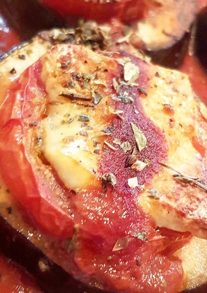 Una foto de Berenjenas gratinadas