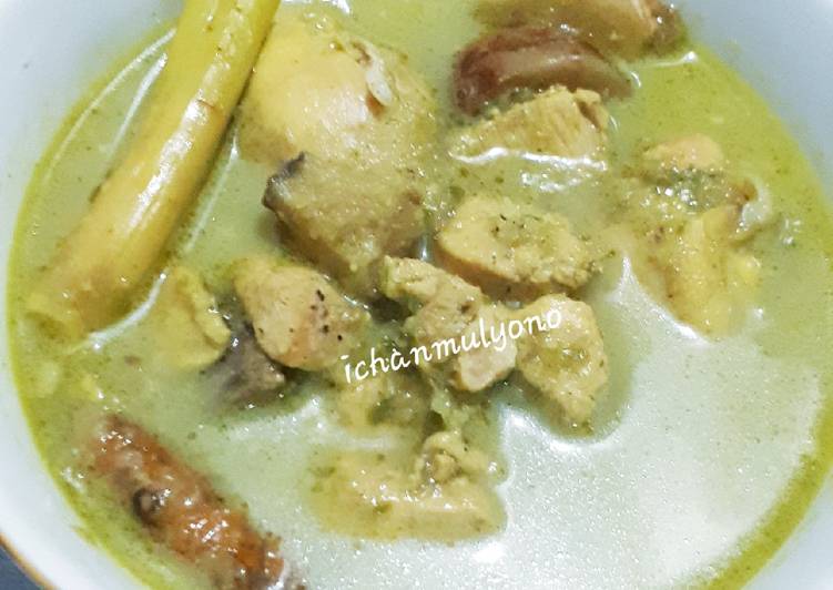 Bagaimana meracik Gulai Ayam Hijau (Green Curry), Bisa Manjain Lidah