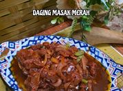Gambar daging sapi masak merah