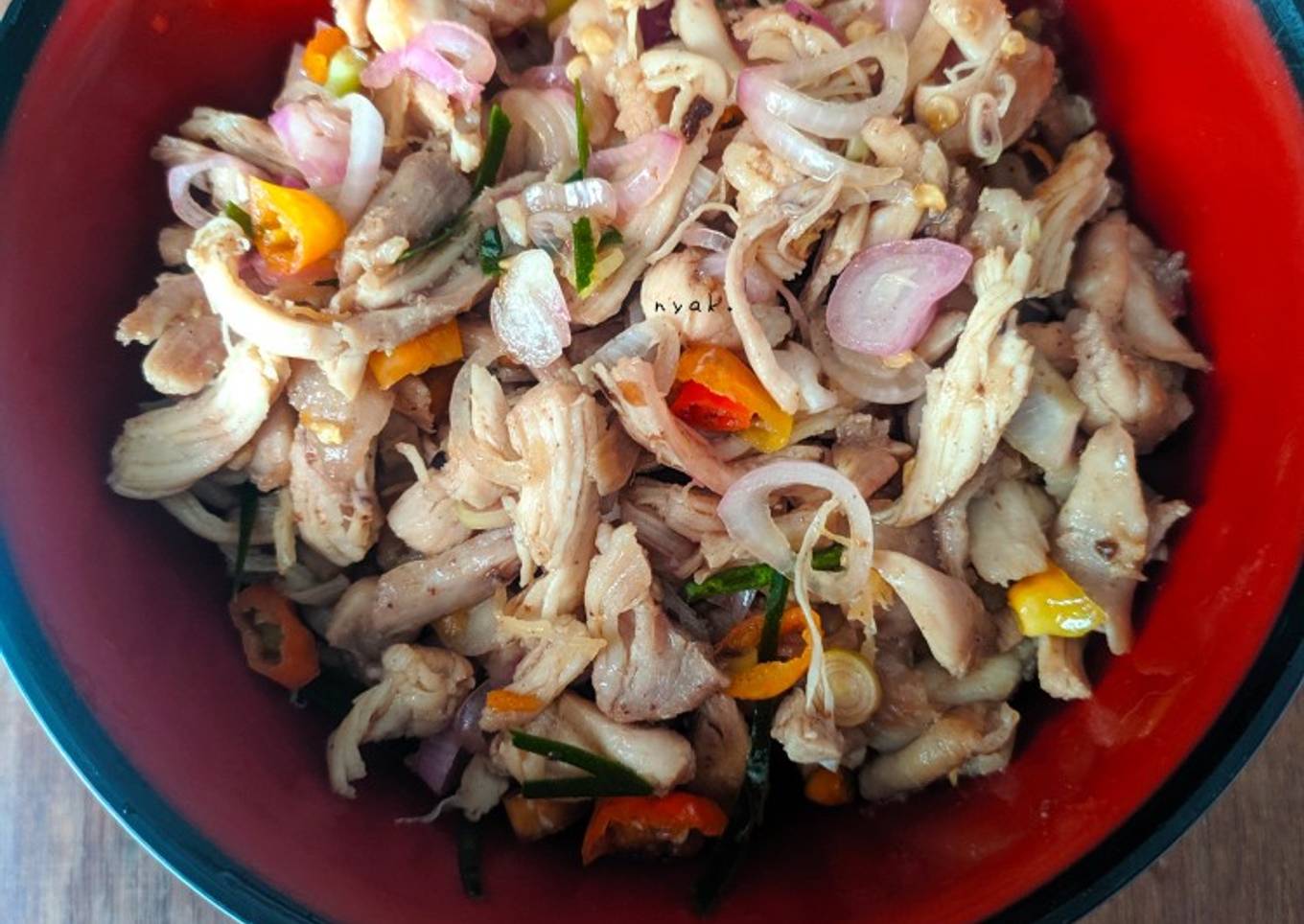 Sambal Matah Ayam Suwir