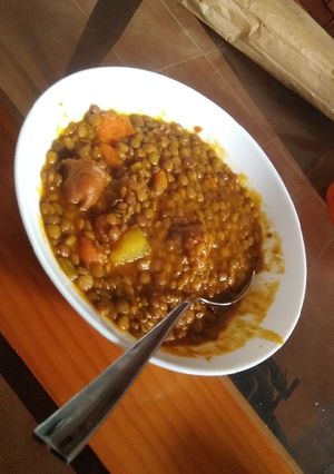 Una foto de Lentejas con chorizo