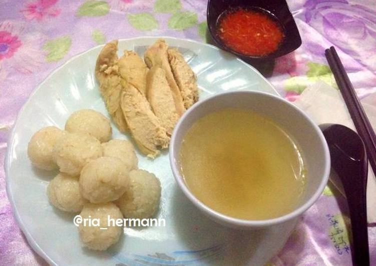 Bahan mengolah Malacca Hainanese Chicken Rice Balls yang Menggugah Selera
