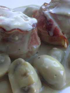 Una foto de Solomillo en salsa de champiñones