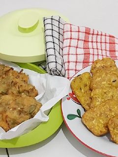 Foto resep Bakwan sayur + Tempe Goreng